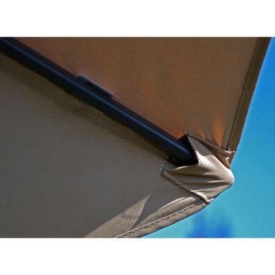 6. GARDEN UMBRELLA 300CM FOLDING BEIGE