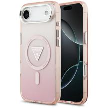 Guess IML Gradient Triangle Logo MagSafe iPhone Air Case - Pink