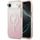 Guess IML Gradient Triangle Logo MagSafe iPhone Air Case - Pink