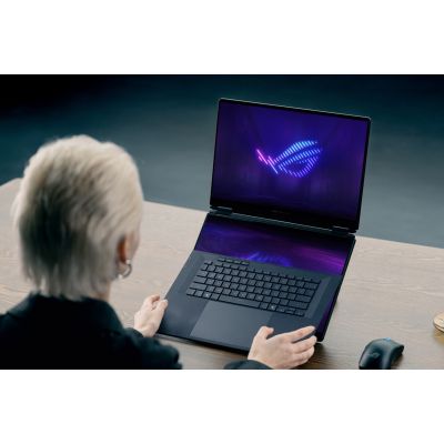 53. ASUS ROG Zephyrus Duo 16 GX651AX-U9322X Ultra 9 386H 2x16.0"3K Touch OLED 120Hz 1100nits AG 32GB LPDDR5X SSD2TB GeForce RTX 5090 24GB Cam1080p + IR 90WHrs W11Pro Aluminum Stellar Gray