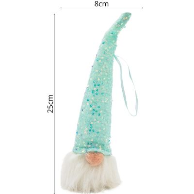 19. DECORATIVE SANTA CLAUS LED 25CM BLUE