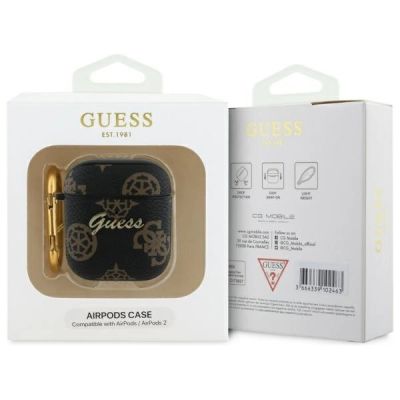 3. Guess GUA2PG4GPK AirPods 1/2 cover black/black 4G Hook