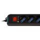 5. TECHLY POWER STRIP WITH UPS CABLE - 6 OUTLETS