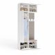 9. HAGA II 1SZ1W Hallway Wardrobe, White