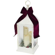 LANTERN ADVENT LANTERN LED 60CM 3 CANDLES WHITE