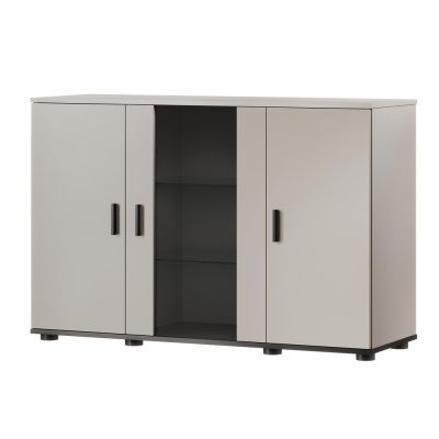 4. SOHO Chest of Drawers 120x41x80 Cashmere+Black