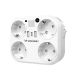 Wozinsky WRS-2B 4x AC 2x USB-A 2x USB-C 4000 W Network Splitter with Lamp - White