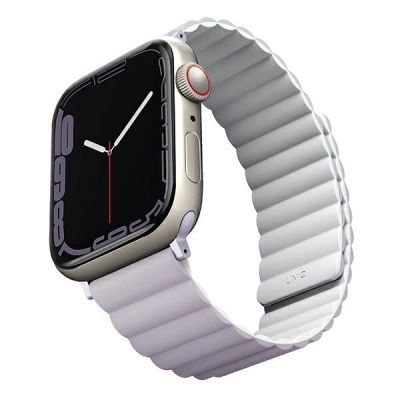 2. Uniq Revix strap for Apple Watch 1/2/3/4/5/6/7/8/SE/SE2/Ultra 42/44/45/49mm - lilac-white