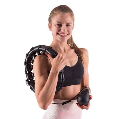 10. Plus size hula hoop HMS HHW12 with studs and weight, black