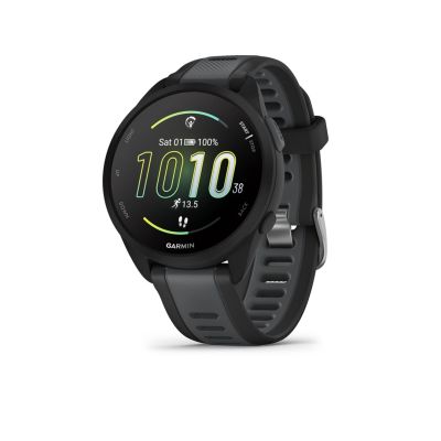 15. Garmin Forerunner 165 Music Watch, Black/Slate Gray