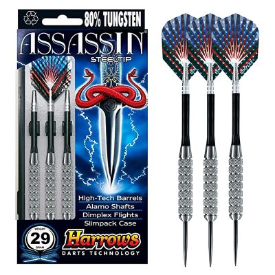 4. Harrows ASSASSIN HEAVY Steeltip Darts