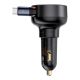 2. Baseus Enjoyment Pro USB-C (female) / USB-C (male) 60W car charger - black