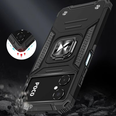6. Wozinsky Ring Armor case for Samsung Galaxy A03 armored cover magnetic holder ring black