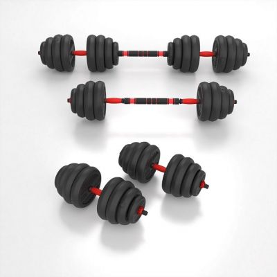 2. HMS SGN140 6-in-1 weight set (barbell, dumbbells and kettlebell) 40kg