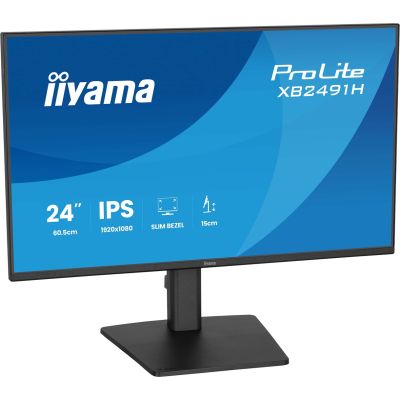 4. iiyama ProLite XB2491H-B1 computer monitor 60.5 cm (23.8") 1920 x 1080 px Full HD LCD Black