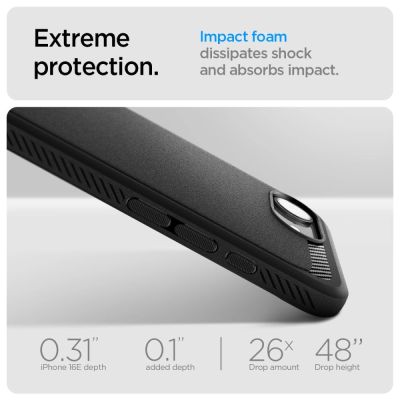 12. Spigen Rugged Armor MagSafe case for iPhone 16e / 17e - black