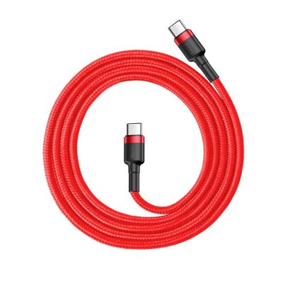 2. Baseus CATKLF-G09 USB-C - USB-C PD QC cable 60W 3A 480Mb/s 1m - red