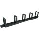 Alantec-1U 19" Cable Organizer with Brush Pass-Thru, 5 Plastic Holders