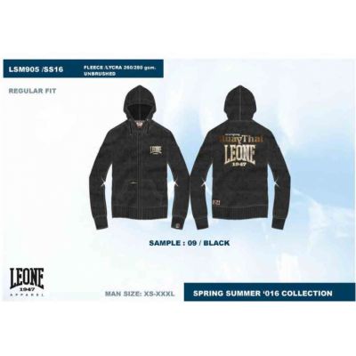 5. Men's sweatshirt LEONE LSM905/S16 black XXL