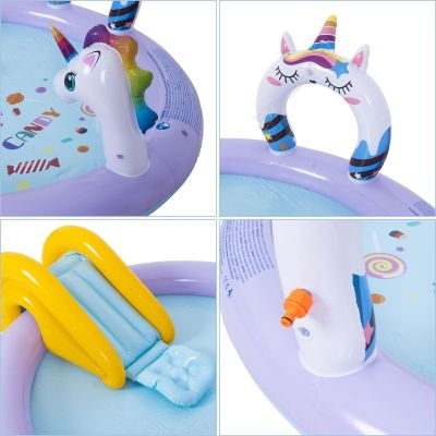 4. Children's pool, playground, unicorn, 195x152x76cm, 51001