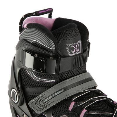 2. NILS EXTREME NA9157 ROLLER SKATES BLACK AND PURPLE SIZE 44