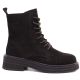 5. Women's leather ankle boots, suede, chocolate, Sergio Leone TR-02