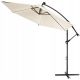 Garden umbrella with a cantilever arm, 3 m, large, beige
