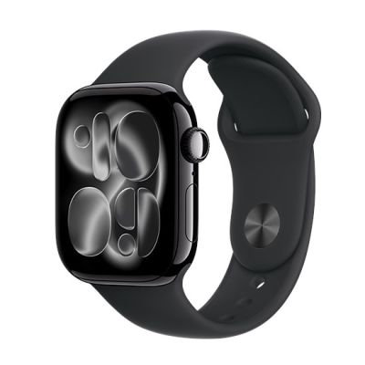 3. Apple Watch Series 11 (2025) GPS 42mm Jet Black Aluminum Case with Sport Band S/M
