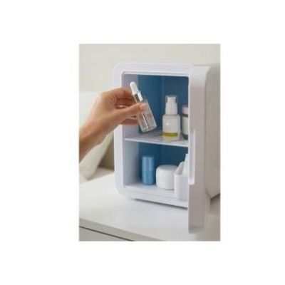 8. Mini fridge with LED makeup mirror ELLE 4L white