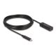 DeLOCK 80028 USB Cable USB 3.2 Gen 2 (3.1 Gen 2) 5 m USB C Black