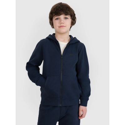 Boy's zip-up sweatshirt with hood 4F 4FJWSS25TSWSM1714-31S