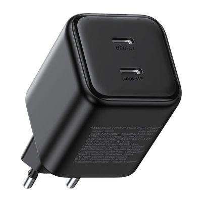 Ugreen GaN 45W 2xUSB-C Charger - Black