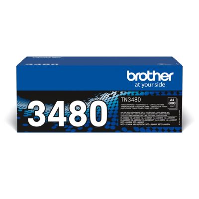 Brother Toner Black TN3480=TN-3480, 8000 pages