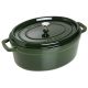 Staub Oval Cast Iron Pot – Green, 5.5 L