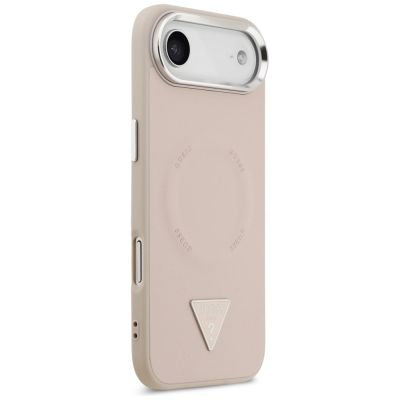 4. Guess Triangle Logo MagSafe Case for iPhone Air - Pink