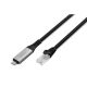 Digitus USB-C - RJ45 Ethernet cable, 1 Gbit/s, 15 m