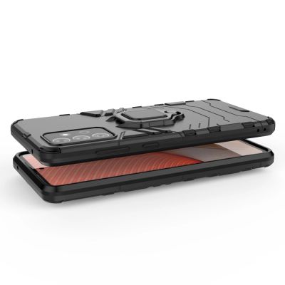 3. Ring Armor Case Kickstand Tough Rugged Cover for Samsung Galaxy A72 4G black