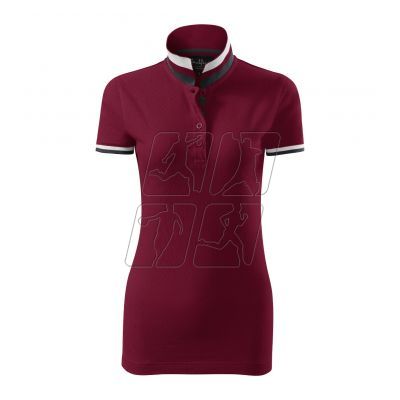 3. Malfini Collar Up W MLI-25786 garnet polo shirt