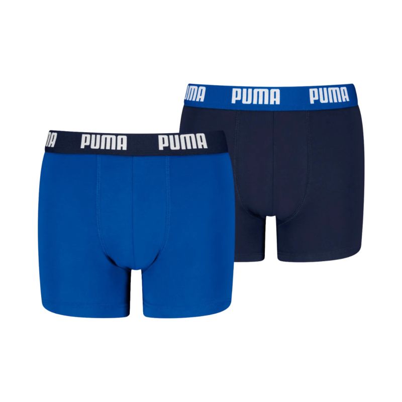 2. Puma Everyday Basic Kids Boxer Shorts 2 Pack Blue, Navy Blue 938971 06