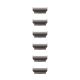 3. Apple Watch Zusatz-Edelstahlglieder für Watch 46mm Schiefer (One Size)