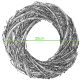 5. DECORATIVE WREATH 20 CM WHITE