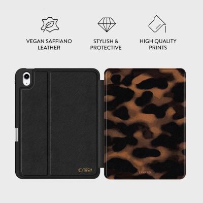 5. Tech-Protect Lamano case for iPad 10.9” 10 / 2022 / 11” 11 / 2025 - brown and black