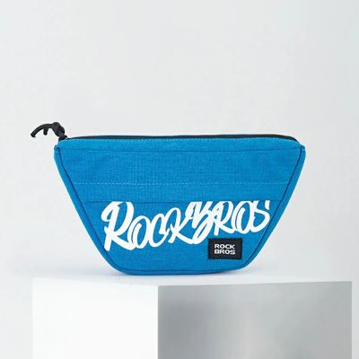 4. Rockbros G011 Flash Journey trapezoidal handlebar bike bag 0.7 l - blue