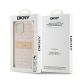 10. DKNY Leather Mono Stripe & Metal Logo Case for iPhone 15 Plus / 14 Plus - Pink