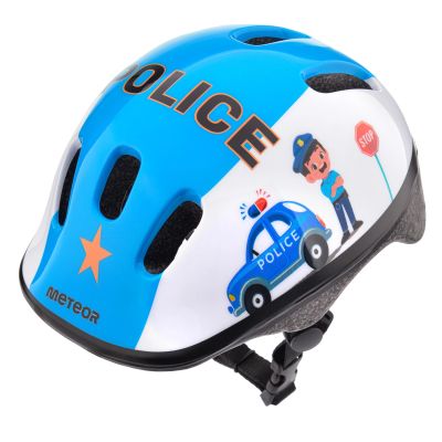 15. Meteor KS06 S 17443 Bicycle Helmet 48-52 cm Police
