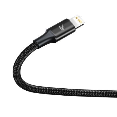 4. Baseus Rapid Series 3in1 USB-C - USB-C / Lightning / micro USB cable 20W PD 1.5m - black