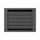 8. TPR INSTALLATION CABINET 10" & 19" WITH MESH BOARD 560X420X180 BLACK LANBERG (ASSEMBLED)