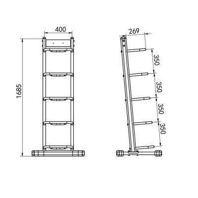4. STR42 POWER BAGS COMMERCIAL HMS PUNCHING BAG STAND