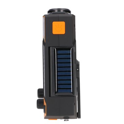 25. Extralink Solar Emergency Radio with Crank Dynamo Powerbank 4000mAh with SOS Flashlight SR-4000 Portable Analog Black, Orange
