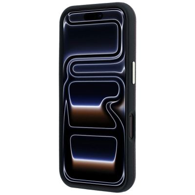5. Guess Grained Round Strass Logo MagSafe Case for iPhone 18 Pro Max / 17 Pro Max - Burgundy